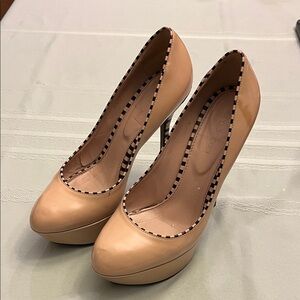 Sergio Rossi Nude Platform Heels size 37